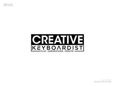 KEYBOARDIST | Logotype Design adobe illustrator black white custom logo minimalist modern negative space typography
