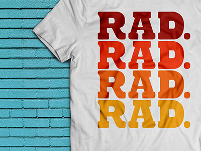 Rad Graphic Tee design graphic retro shirt style tee type typography