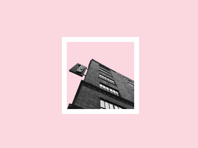 City Block city design graphic logo pastel photo pink