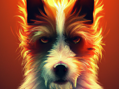 Dog Fire design graphic design