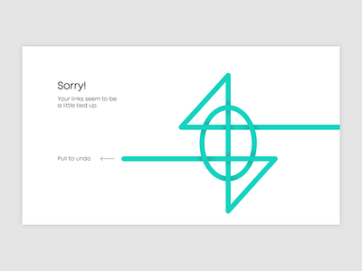 Links tied up 404 404 error 404 page illustration knot typography ui web