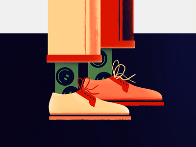 Smart Shoes clothes design illustration shoe shoe design shoes smart textures vector working from home