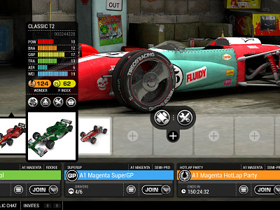 Victory Beta 4 Main Screen game racing game ui victory videogame