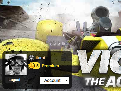 Victory: The Age Of Racing Beta 2 - Homepage css landing landing page ui ux var victory videogame webdesign