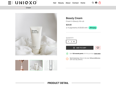 Product Detail page