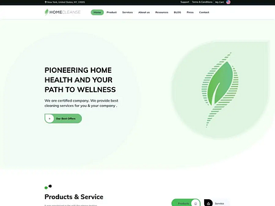 Product AND Service landing page