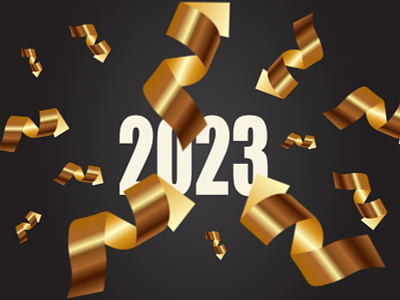 Golden confetti 2023 ai confetti design golden confetti graphic design illustration new year vector