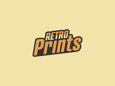 Retro Prints Logo Design adobe branding challenge daily design designing graphic design illustration logo logocore typography vector