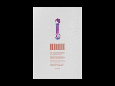 003 - The Warning branding design flat icon illustration lettering minimal poster type typography