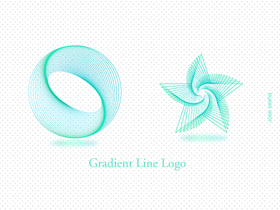 Gradient Line Logo design icon line logo logo mobile ui illustrator web