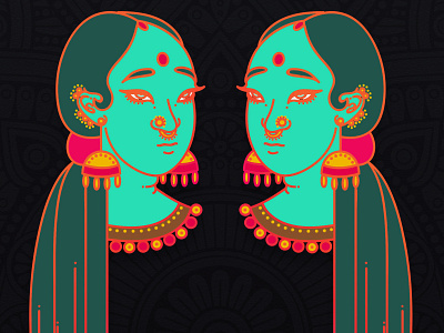 Pujo - A vector Bengal