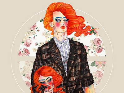 Fashion illustration - Gucci AW 18 fashion illustration design