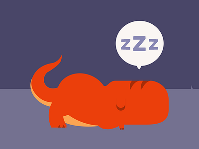 Yawnosaurus Sleeping Dino