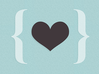 Sugar Coded code heart logo typography