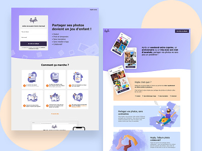 Hopla website overview branding design illustration ui ux web webflow website website concept