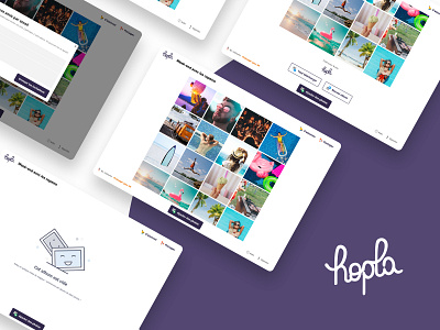 Hopla webapp - Desktop view