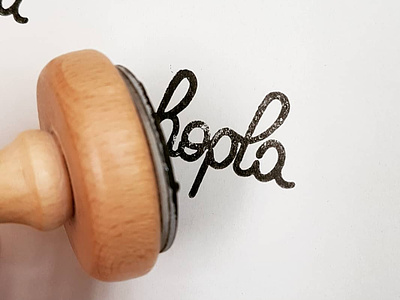 Hopla logo stamp