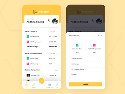 Financial Application UI Design cash finance finance app financial app ui user experience user interface design