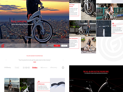 Gifly Bike bike clean design homepage interface responsive ui ux web website