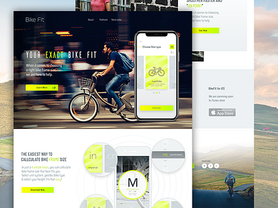 BikeFit landing page