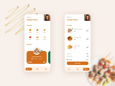 Food Delivery App 3d app branding design figma illustration logo mobileapp ui uiux ux