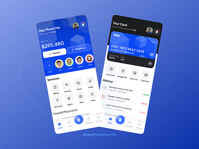 Digital Wallet User Interface Concept design mobile tech ui ux
