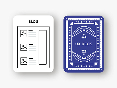 UX Deck cards deck of cards playing cards sitemap ux