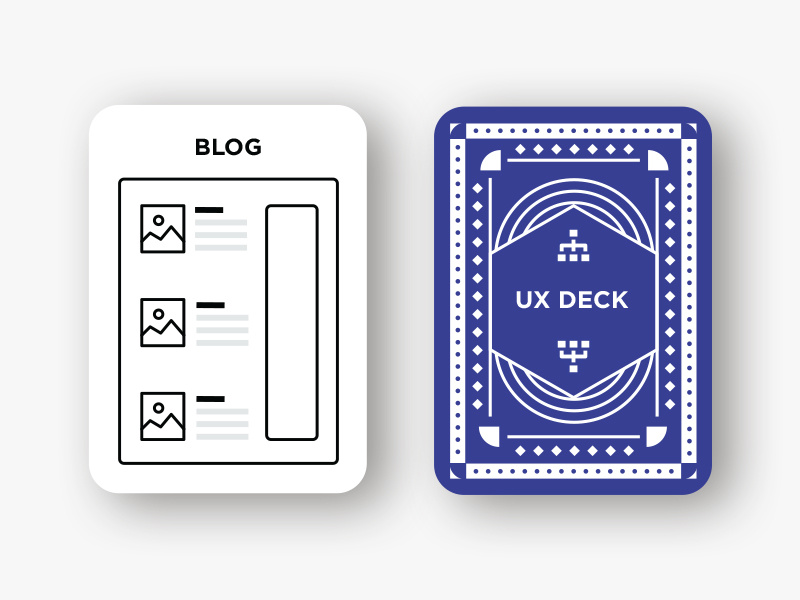 UX Deck deck of cards cards sitemap playing cards ux
