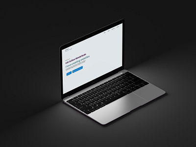 Laptop Website Mockup