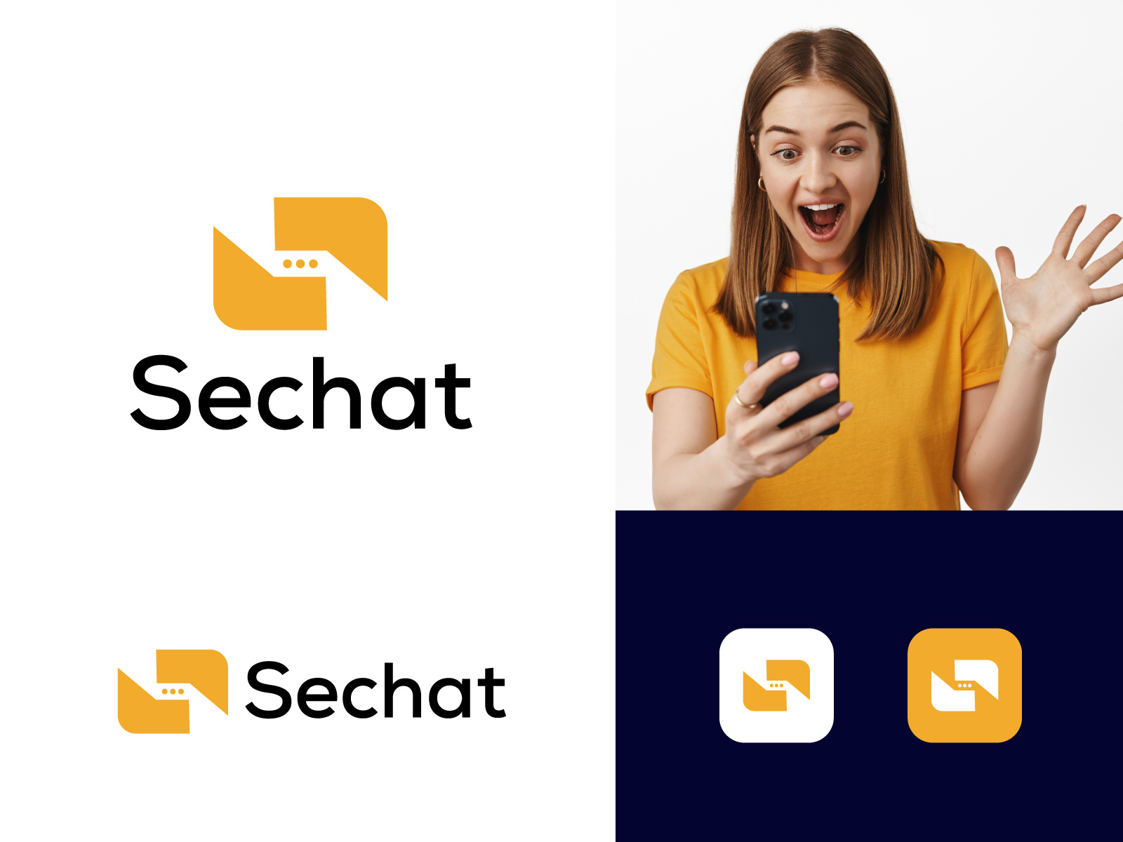 Sechat logo by Murad Hasan🇧🇩 on Dribbble