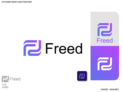 F+D . freed logo abstract logo branding creative logo design illustration logo logo designer modern logo ui vector