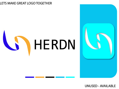 HERDN LOGO abstract logo branding creative logo design illustration logo logo designer modern logo ui vector