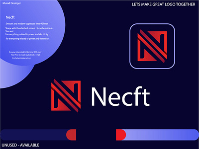 Necft Logo abstract logo branding creative logo design illustration logo logo designer modern logo ui vector