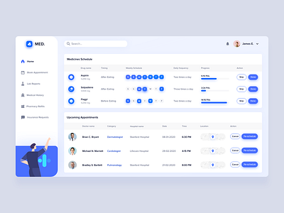 Health Management Dashboard - Concept