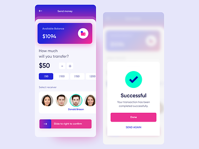 Money Transfer App - Concept