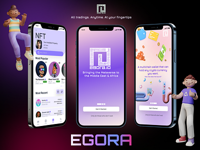 Egora - NFTs & Crypto Trading Mobile App