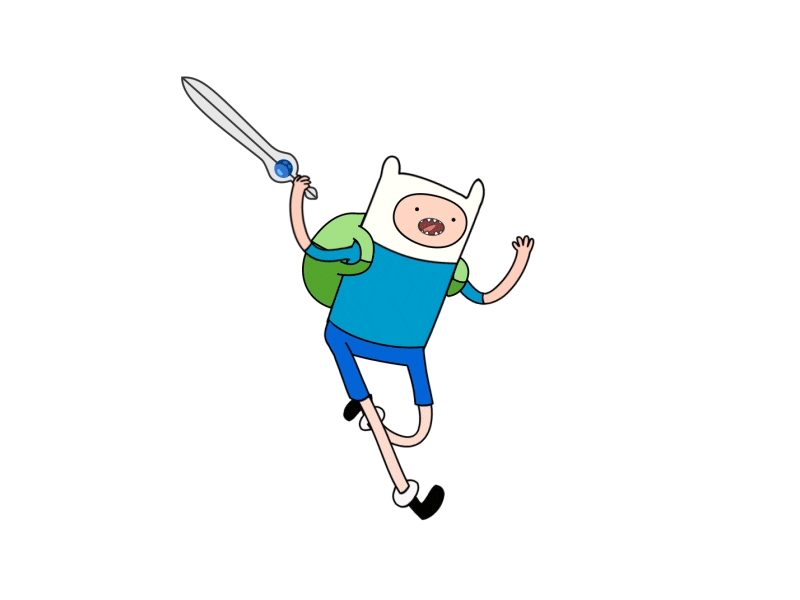 Finn adventure time animation cartoon character finn gif run cycles walk