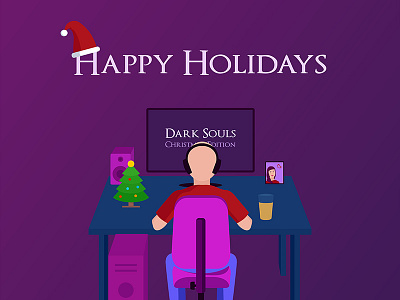 Happy Holidays 2018 christmas dark souls gaming happy holidays new year nolife