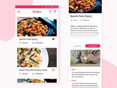 Miriam's Kitchen - Recipes App android clean app cooking food app ingredients instructions kitchen recipe recipes tasty