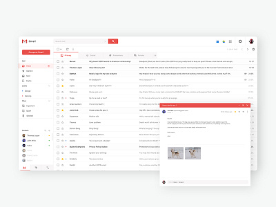 Gmail Redesign challenge clean email gmail google inbox mail send message web white