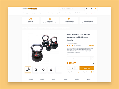 Fitness Superstore Product Page