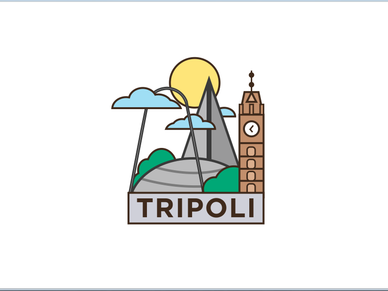 Tripoli's Snapchat Geofilter geofilter lebanon lettering snapchat tripoli typography vector
