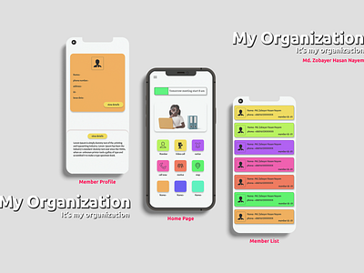 My Organization branding graphic design motion graphics ui