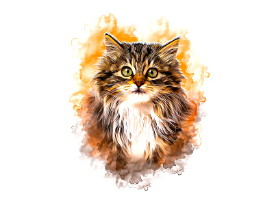 Pet watercolor portrait design digital art digital portrait graphic design pet water color portrait water color portrait