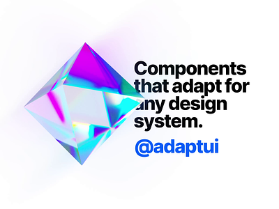 AdaptUI Design system 3d adapt ui branding components components library design design kit design system figma figma kit marketing design product design timeless ui ui kit