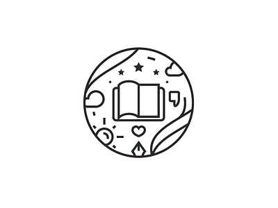 Book bas brand brand identit cloud design logo pen quote star sun udhaya ui
