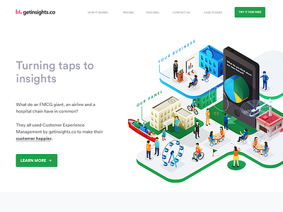 Market Research landing page