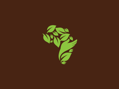 Farming In Africa Unused africa bas baspixels brand design brand designer earth farming green hand icon designer identity identity designer leaves logo designer