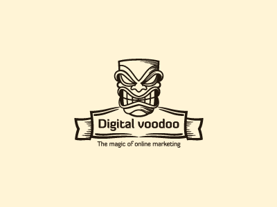 Digital Voodoo (unused mark) bas baspixels brand design brand designer digital digital voodoo icon designer identity identity designer logo logo designer tiki tiki art voodoo