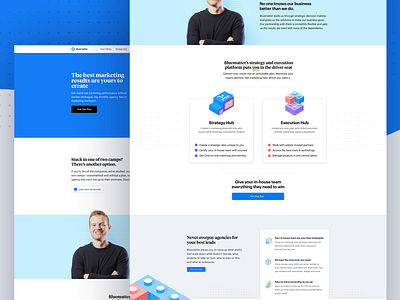 Marketing Strategy and Execution builder Landing Page design execution hub landing page landing page design lego marketing marketing site sketch strategy ui ux design ui design website design